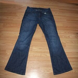 Joe's Jeans Dark Blue Low Rise Flared Jeans